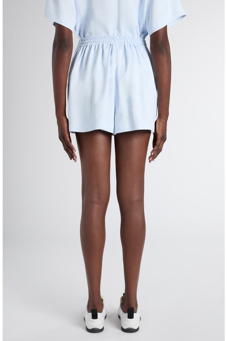 Skull Jacquard Drawstring Shorts, Alternate, color, TURQUOISE BLUE