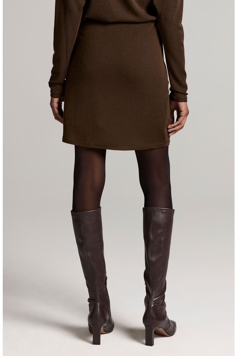 Side Drape Wool Blend Skirt, Alternate, color, PINEWOOD