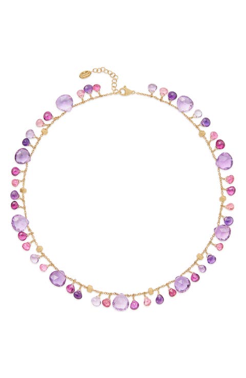 Paradise 18K Yellow Gold Semiprecious Stone Charm Necklace