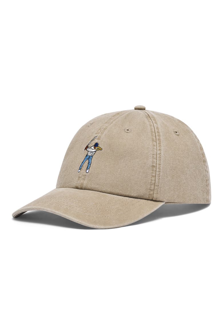 Swingman Stonewash Adjustable Dad Cap, Alternate, color, PUMICE