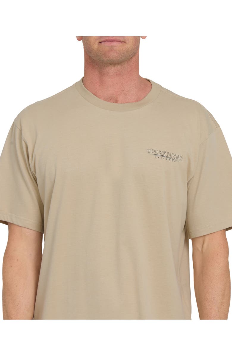 Quiksilver Waterman Anchors Down QMT0 Short Sleeve Shirt, Main, color, Plaza Taupe