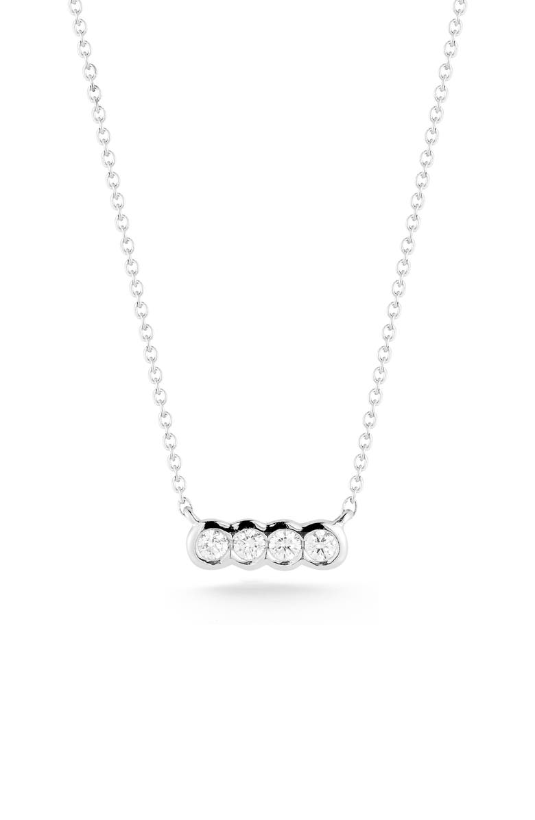 Dana Rebecca Designs Lulu Jack Diamond Bar Pendant Necklace, Main, color, 