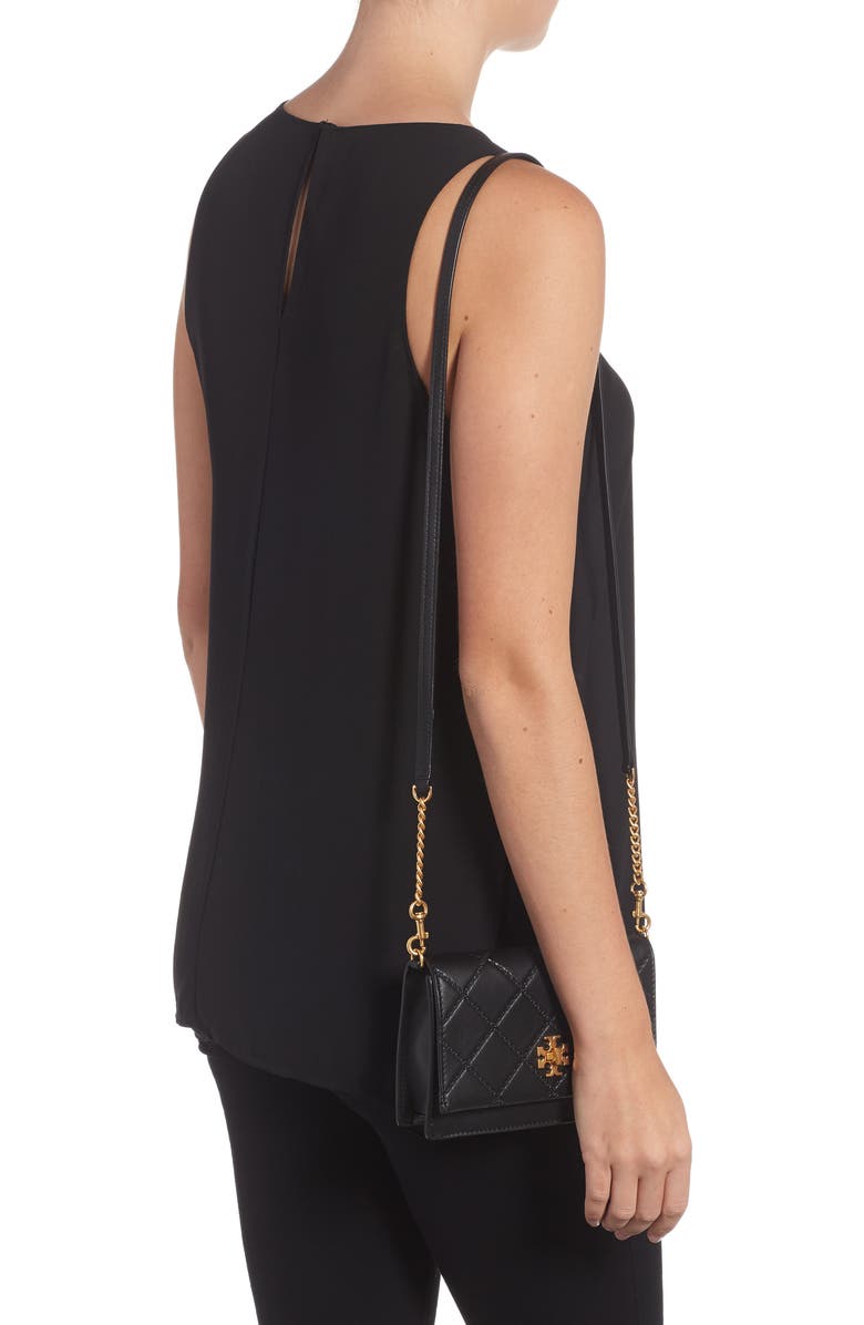 Tory Burch Mini Georgia Quilted Leather Shoulder Bag, Alternate, color,