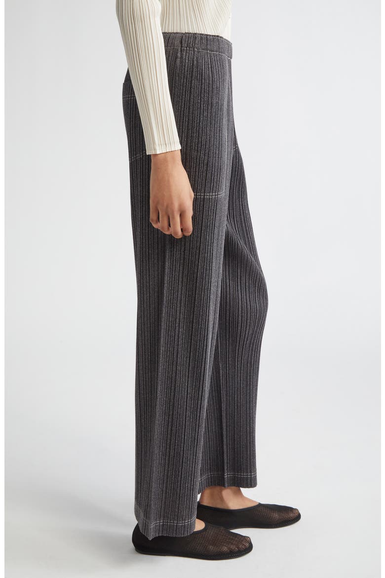 Trompe l'Oeil Pleated Straight Leg Pants (Women) | Nordstrom