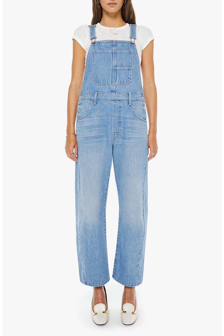 The Half-Pipe Ankle Barrel Leg Denim Overalls, Main, color, LAST BITE