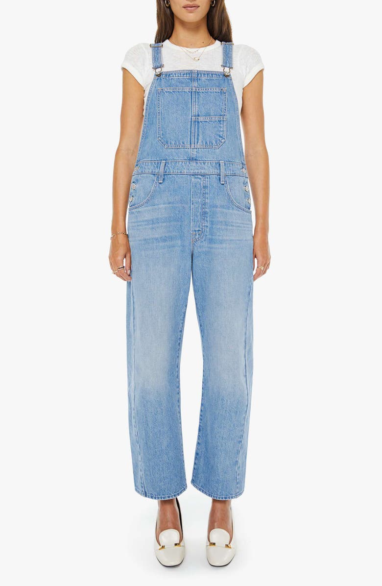 MOTHER The Half-Pipe Ankle Barrel Leg Denim Overalls, Main, color, Last Bite