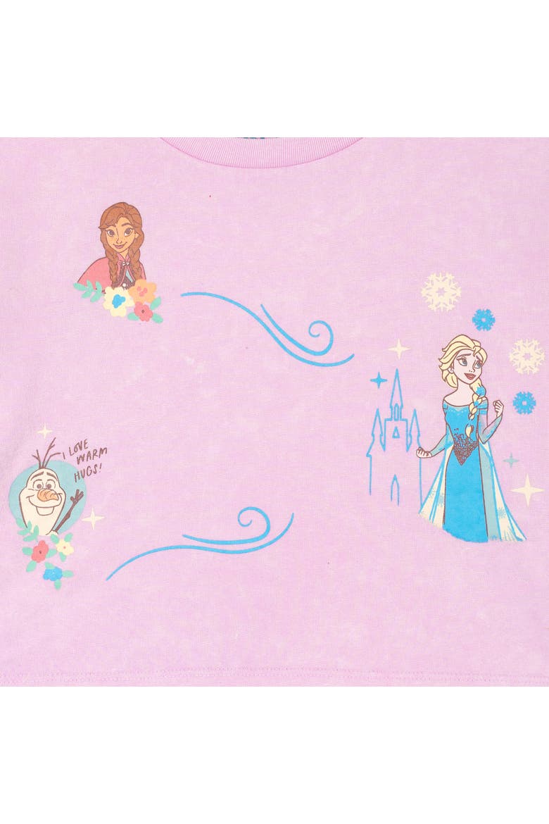 Frozen 2-Piece Mineral Wash Tee and Skort Set, Alternate, color, Mineral Purple Elsa
