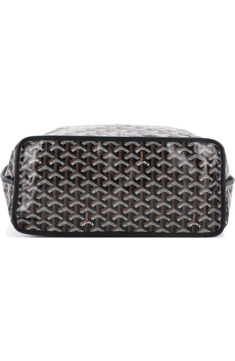 Pre-Owned Goyard Anjou Reversible Tote Printed Coated Canvas PM, Alternate, color, Black