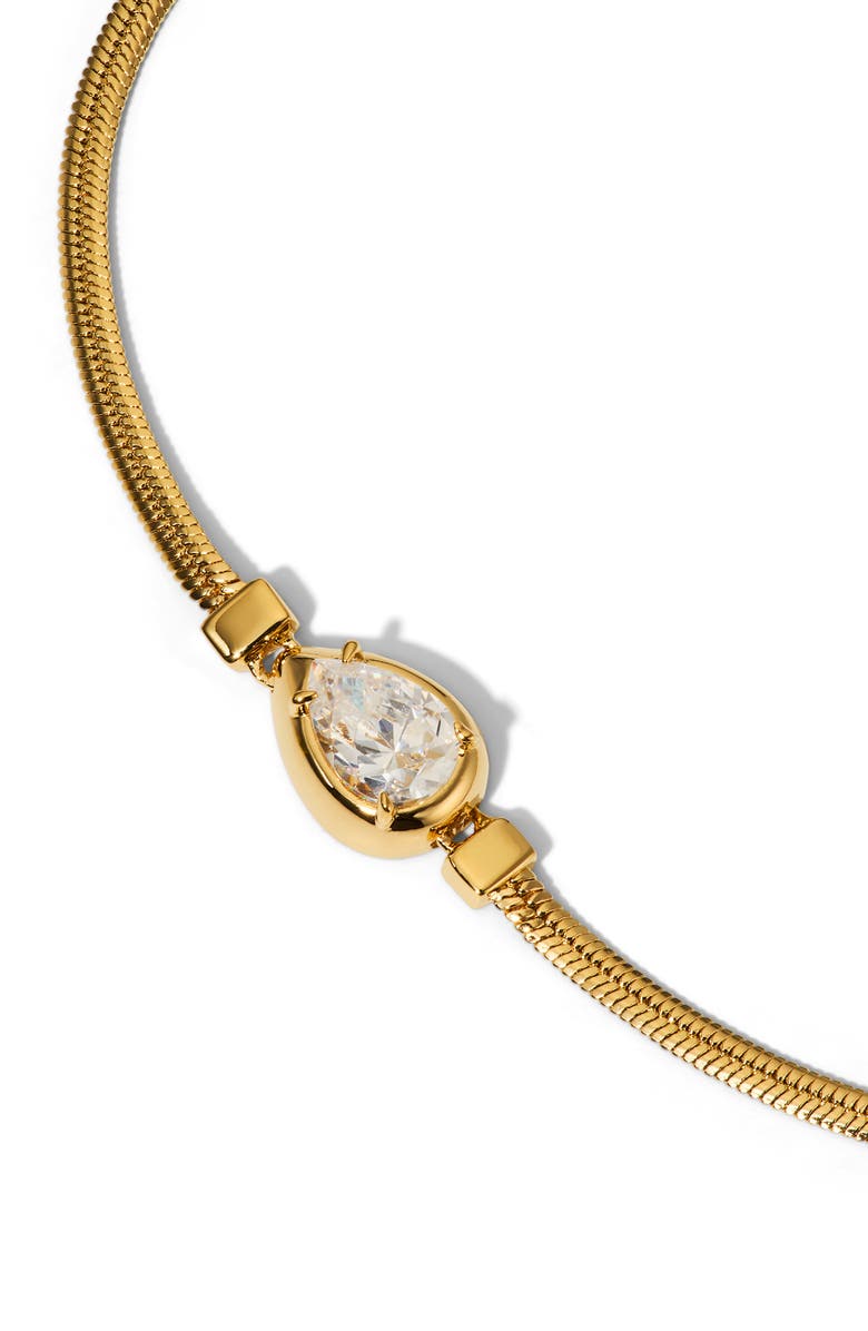 Nadri Delancey Line Bracelet, Alternate, color, Gold