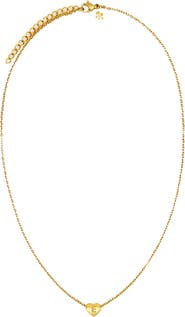 Petit Moments Dainty Heart Initial Pendant Necklace