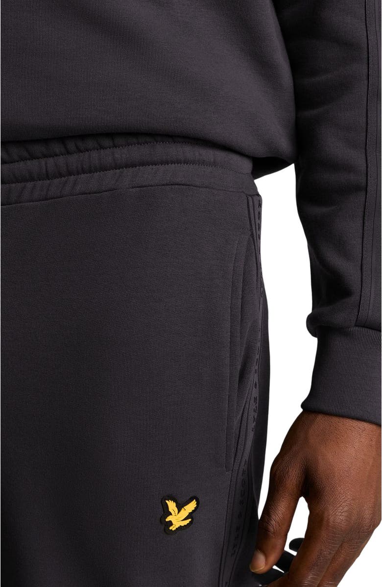 Lyle & Scott Tape Trackies, Alternate, color, Graphite