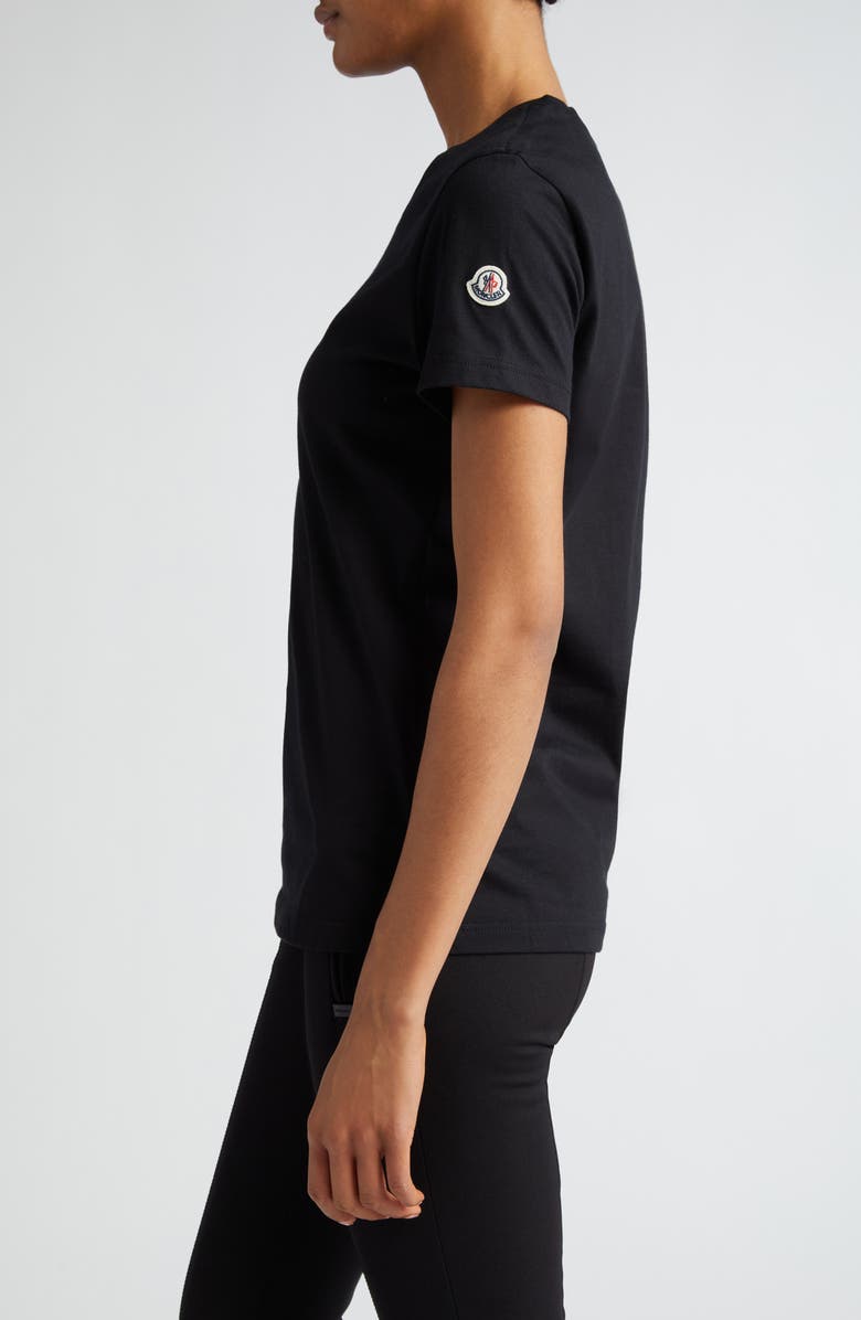 Moncler Logo Patch Cotton Jersey T-Shirt, Alternate, color, 