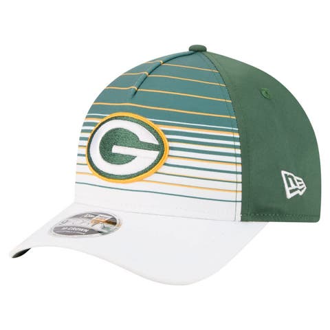 Men's New Era  White/Green Green Bay Packers Adventure Gradient 9FORTY M-Crown A-Frame Adjustable Hat