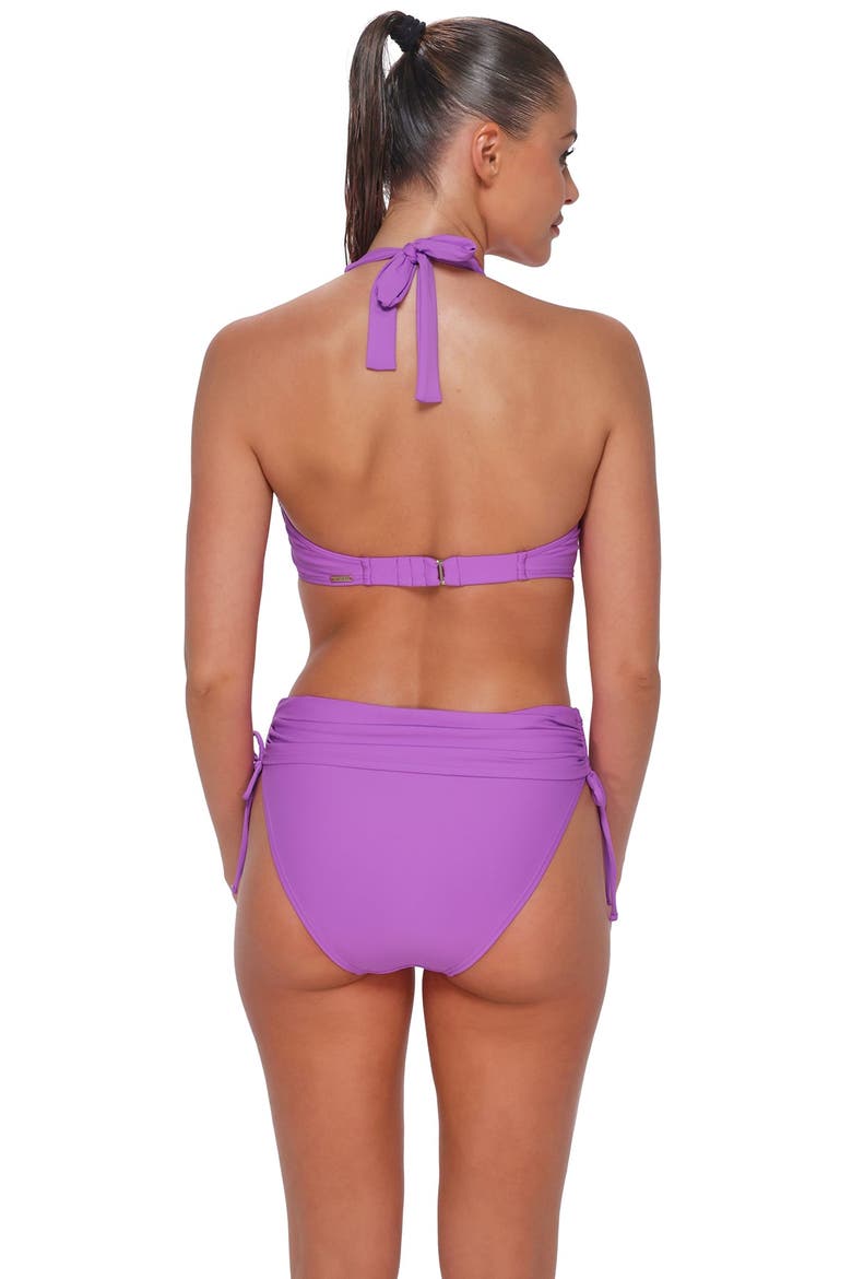 Muse Halter Bikini Swimsuit Top - F Cup, Alternate, color, BERRY BURST