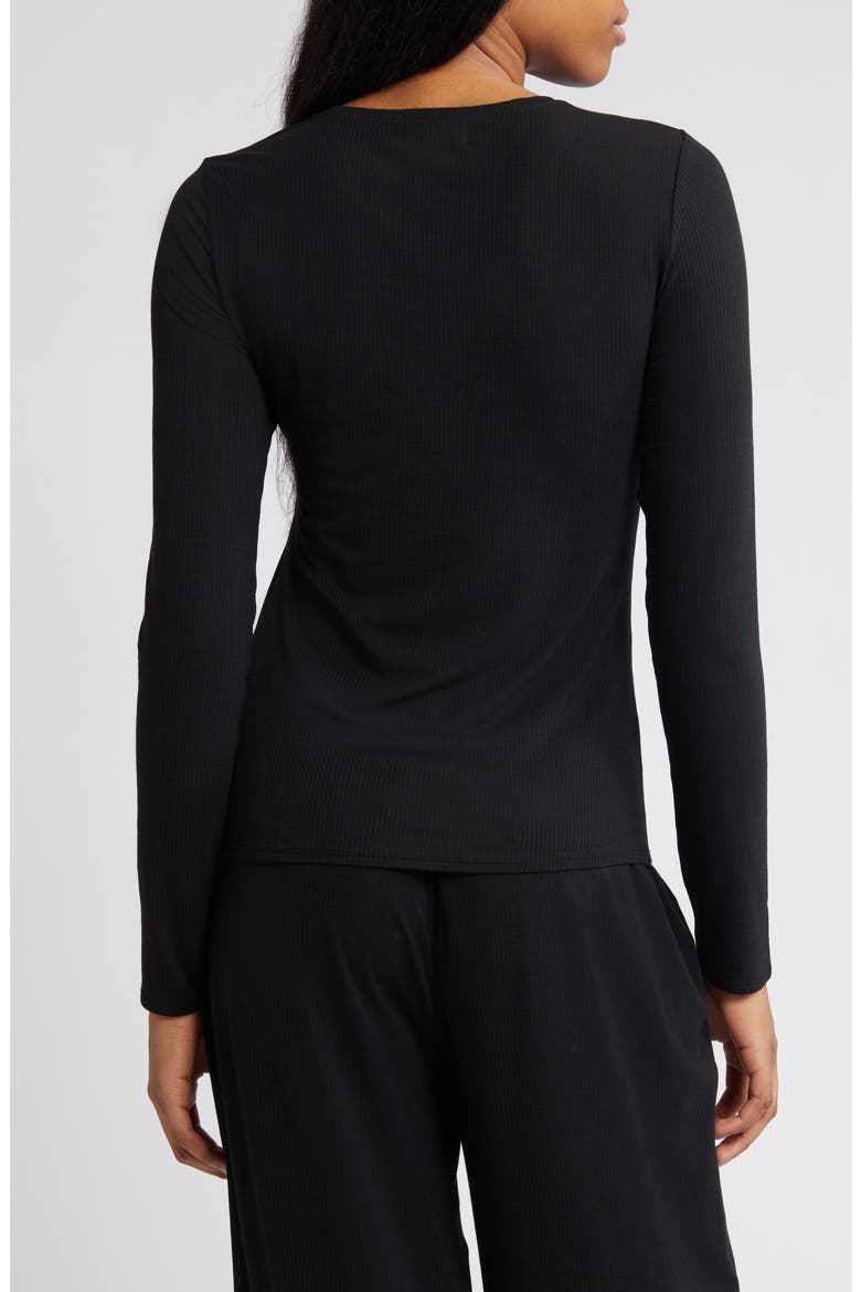 Dreamy Rib Sleep Top, Alternate, color, BLACK