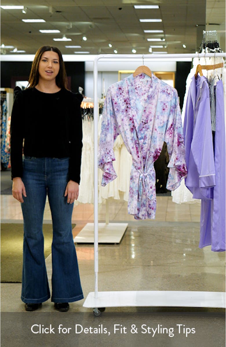 Sabrina Print Satin Wrap, sales video thumbnail