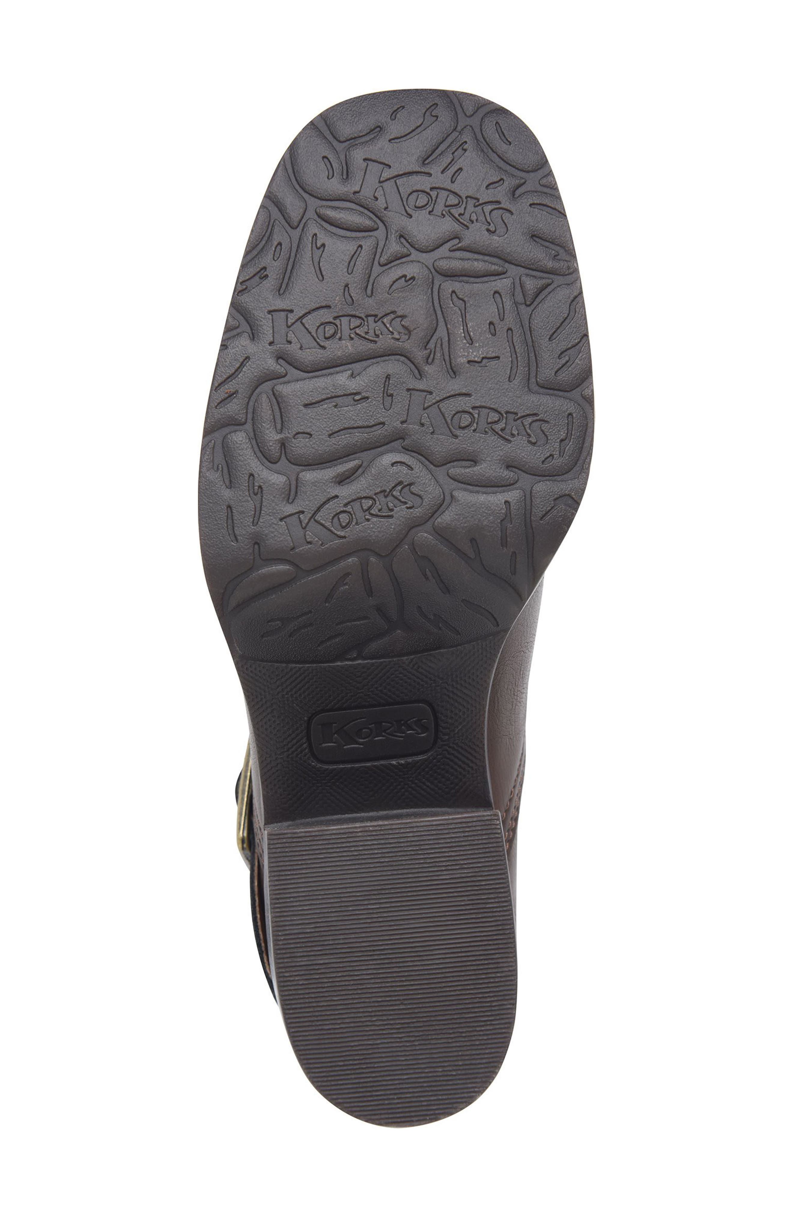 KORKS Kari Block Heel Bootie, Alternate, color, Dark Brown