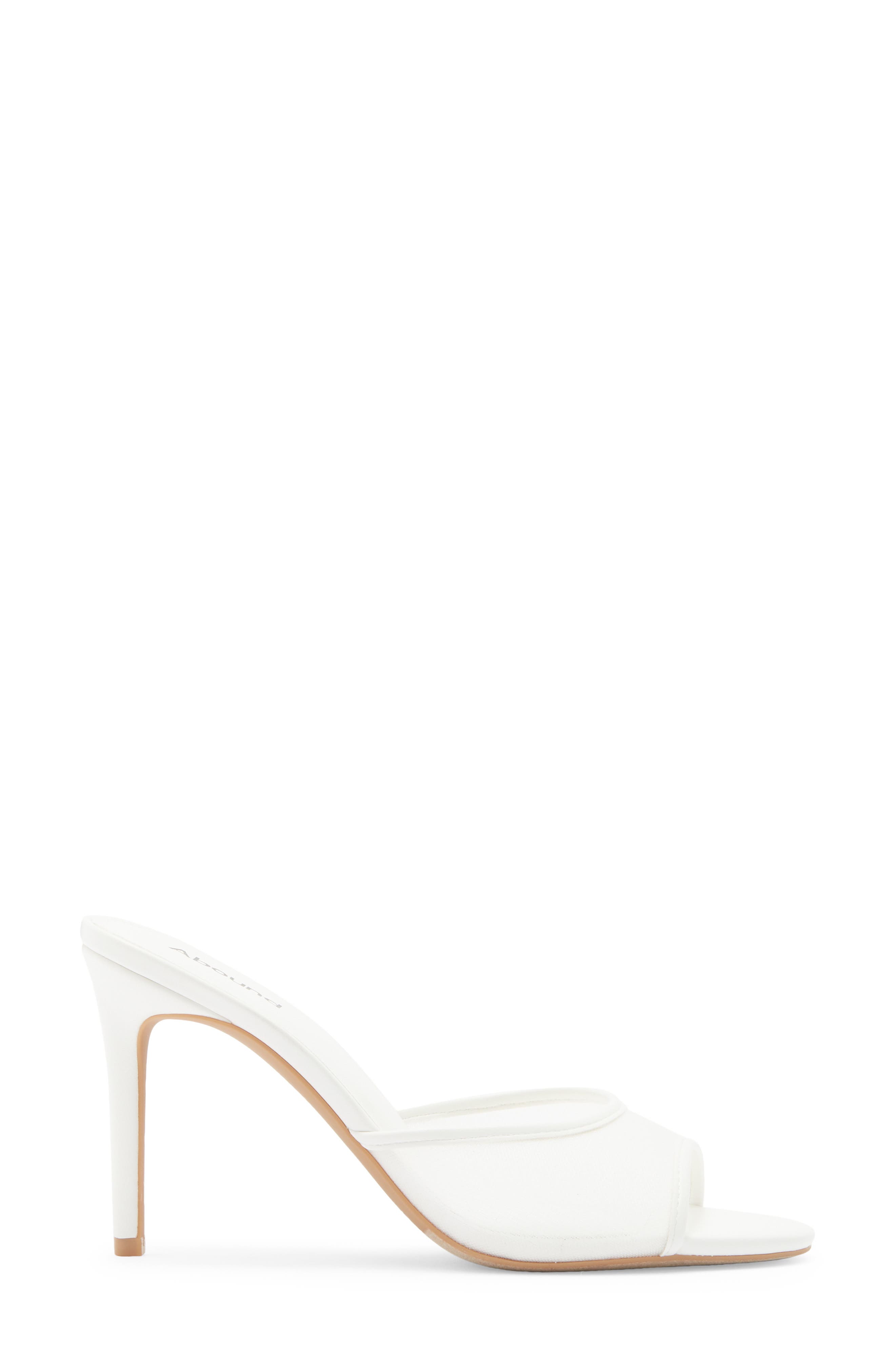 Paz Spike Heel Sandal, Alternate, color, WHITE EGGSHELL