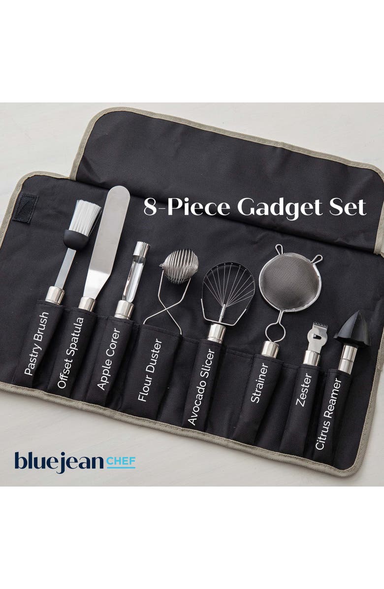 Blue Jean Chef 8-Piece Kitchen Tool and Gadget Set, Alternate, color, Silver