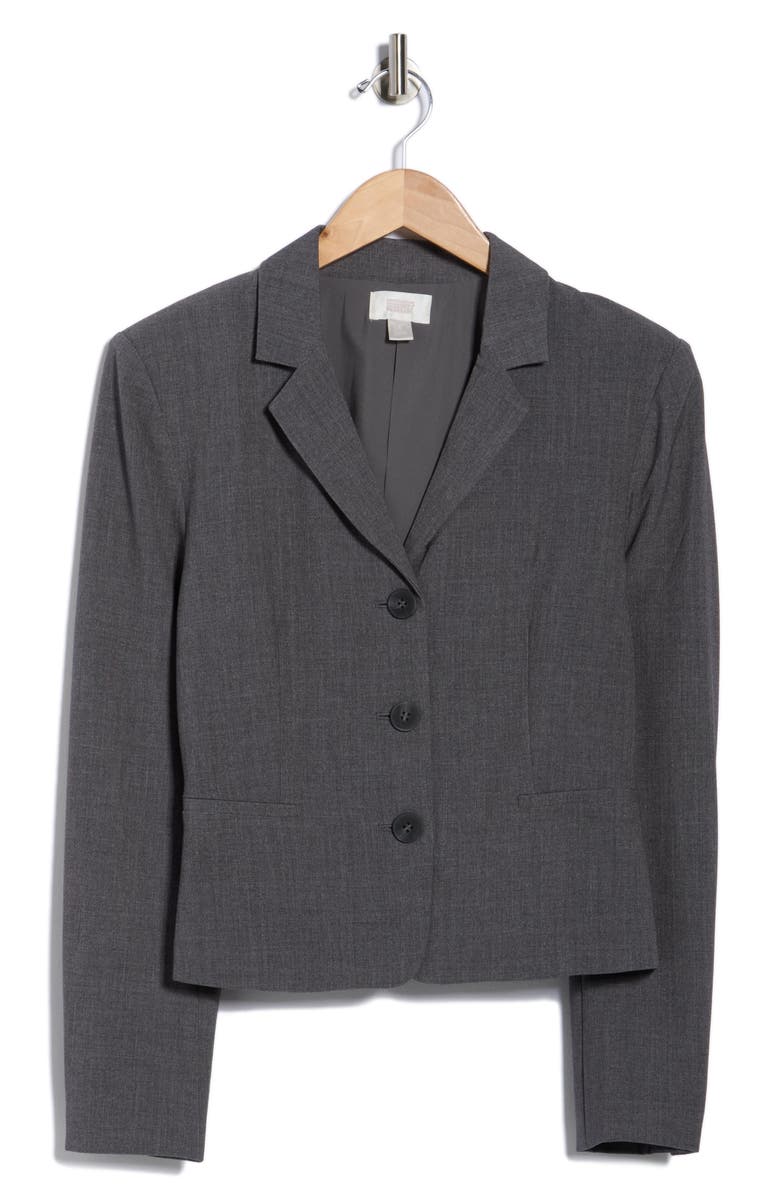 NORDSTROM RACK Shrunken Blazer, Alternate, color, Grey Charcoal Heather