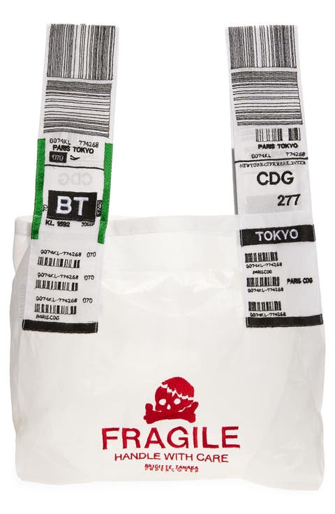 Fragile Embroidered Tote