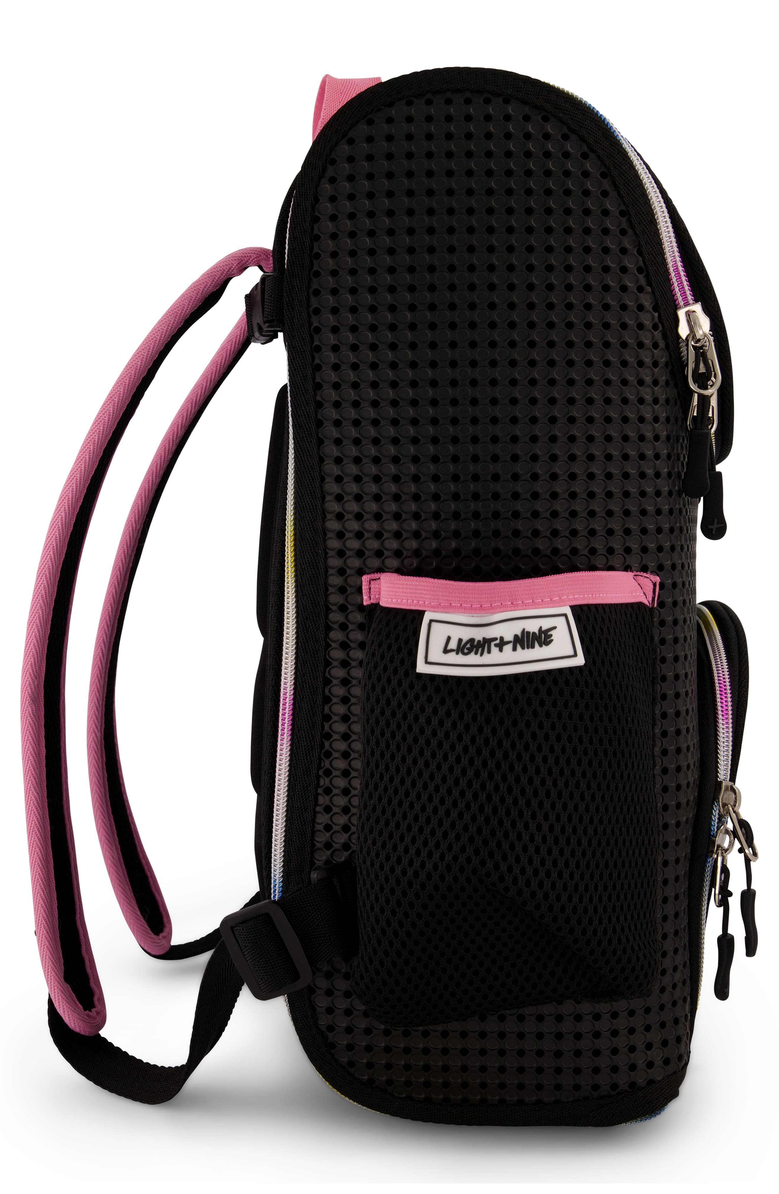 Light+Nine Kids' Rainbow Student Backpack, Alternate, color, 