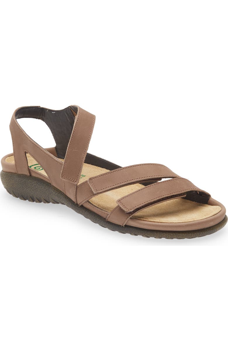 Naot Whetu Water Repellent Sandal, Main, color, Oily Bark Nubuck