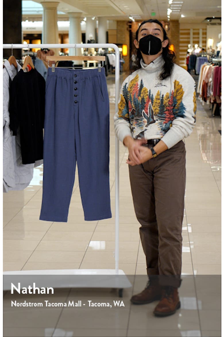 Women's High Waist Tapered Cotton Blend Pants video