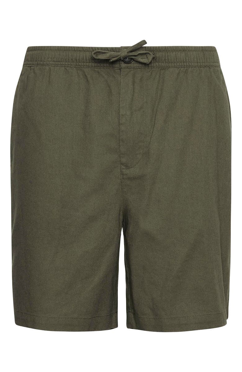 Barbour Relaxed Fit Linen & Cotton Drawstring Shorts, Alternate, color, Light Sage
