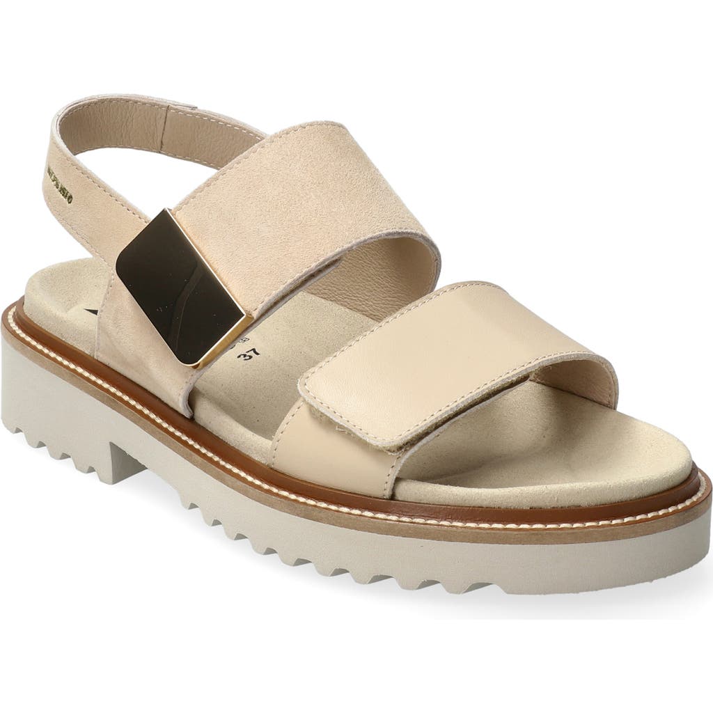 Mephisto Violane Platform Sandal In Light Sand