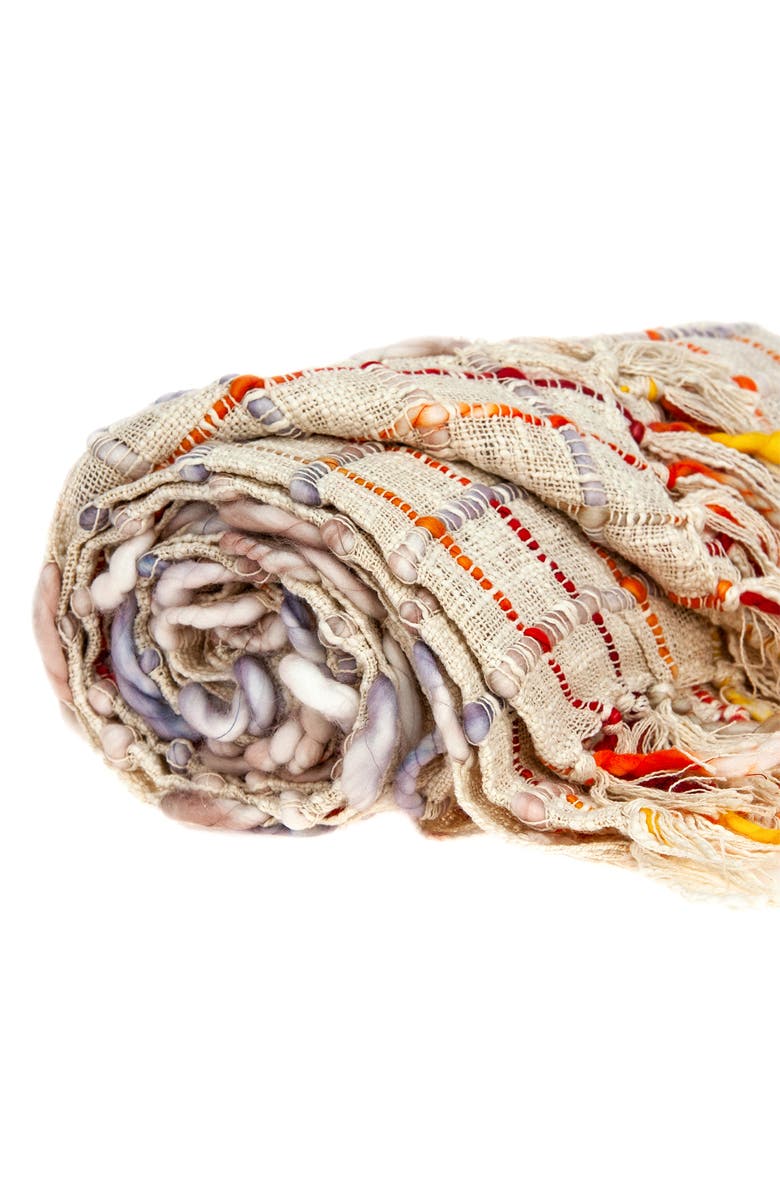 PARKLAND COLLECTION Adlily Transitional Multicolored Handloomed Cotton Throw - 52" x 67", Alternate, color, Multi