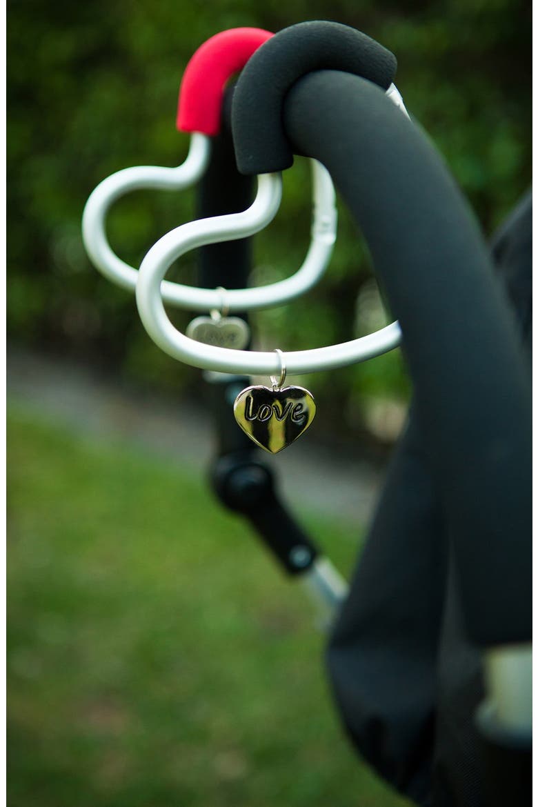Buggygear 'Buggy Heart Hook' Stroller Bag Hanger, Alternate, color, SILVER/ BLACK