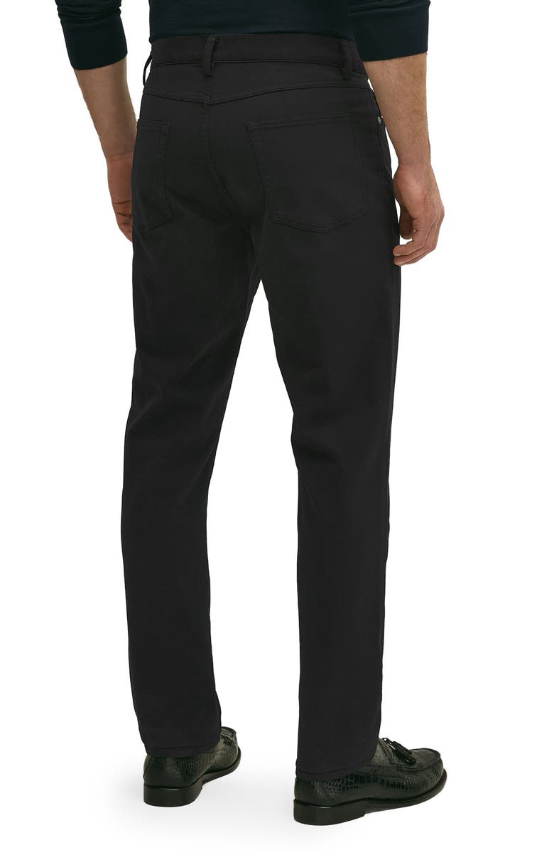 Brooks Brothers Five-Pocket Straight Leg Pants, Alternate, color, Black