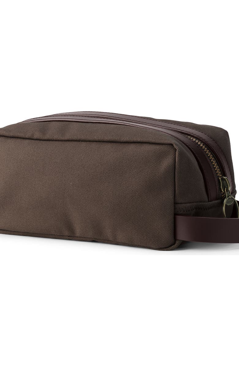 Lands' End Waxed Canvas Travel Dopp Kit Toiletry Bag, Alternate, color,