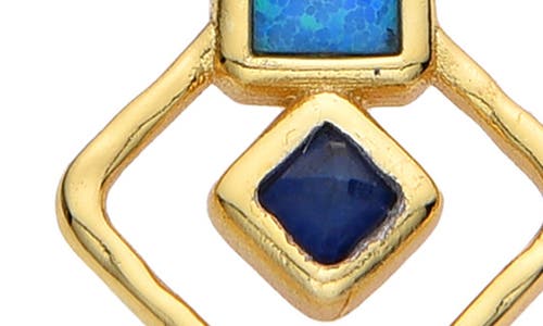 Eye Candy Los Angeles Aquamarine Stud Earrings