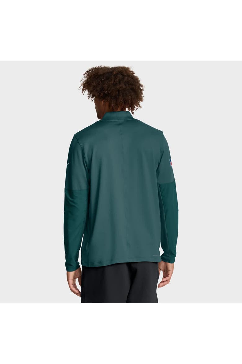 Men's Nike Green Philadelphia Eagles Sideline Dri-FIT Half-Zip Pullover, Alternate, color, Green