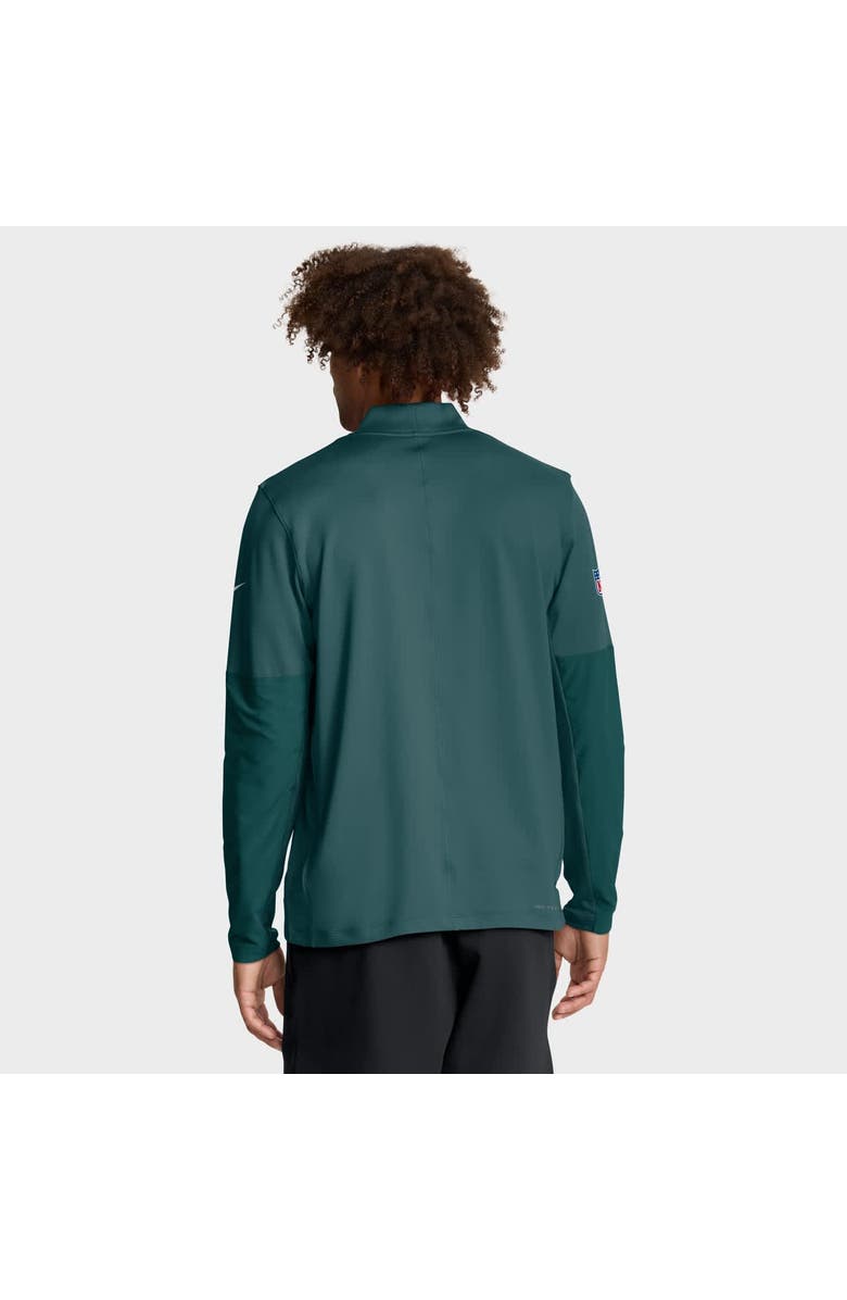 Nike Men's Nike Green Philadelphia Eagles Sideline Dri-FIT Half-Zip Pullover, Alternate, color, Green