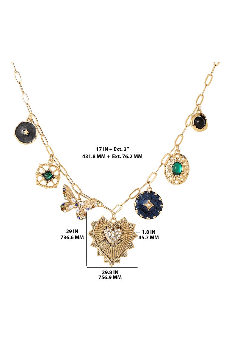 BCBGeneration Fashion Charm Necklace, Alternate, color, 