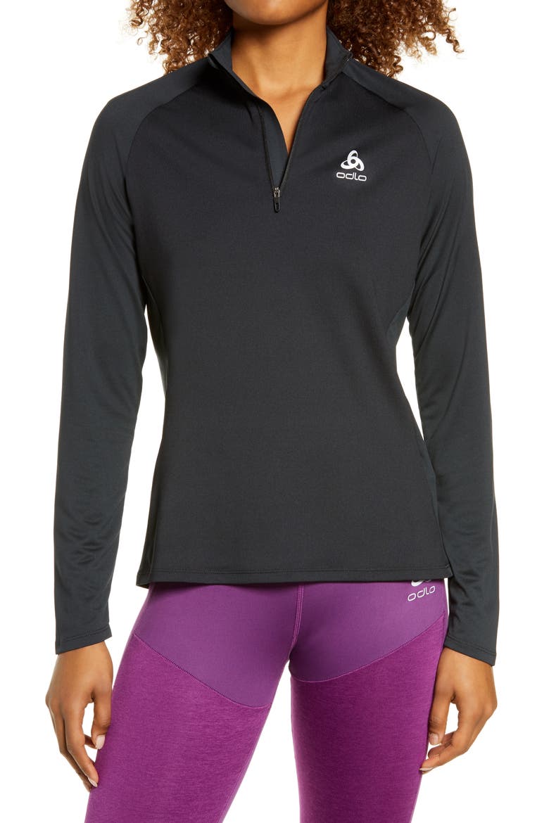 Cerarmiwarm Element Midlayer Top, Main, color, BLACK