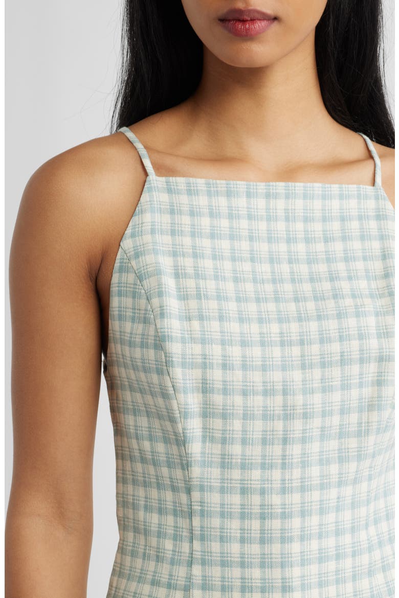 Finley Sleeveless Linen Top, Alternate, color, ZEPHYR CHECK