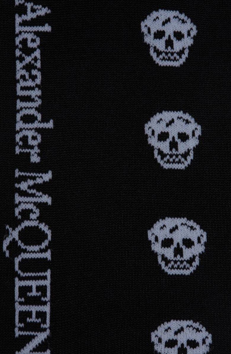 McQueen Alexander McQueen Skull Short Socks, Alternate, color, 