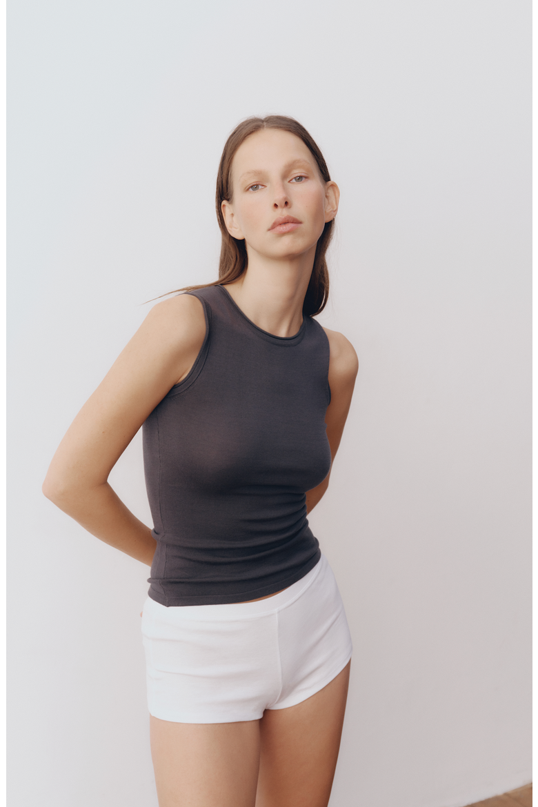 Maddie Top, Alternate, color, Charcoal