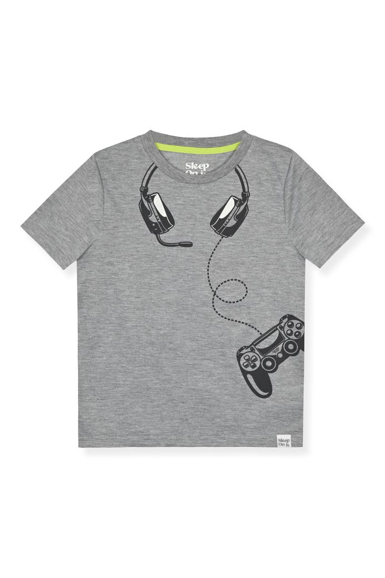 Kids' Graphic T-Shirt & Joggers Pajama Set, Alternate, color, GREY