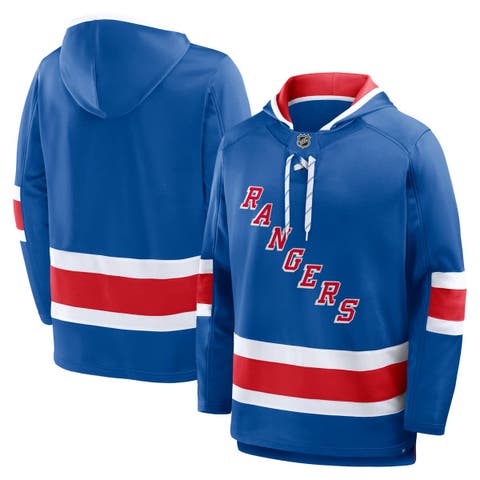 Men
s Fanatics Blue New York Rangers Prime Time Fleece Hoodie