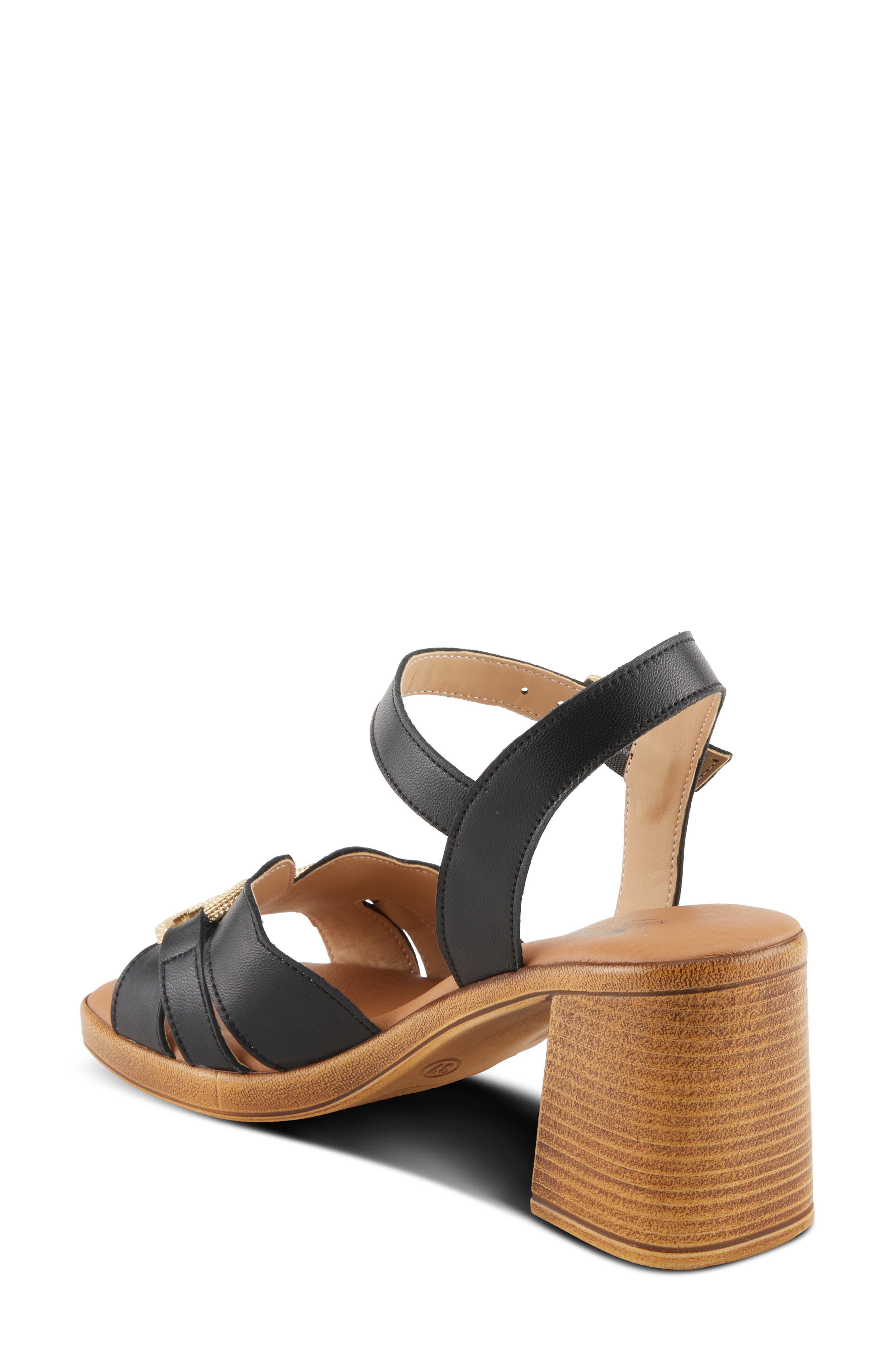 Sardinia Ankle Strap Sandal, Alternate, color, BLACK