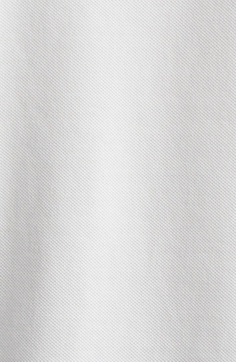 Moncler Tipped Cotton Piqué Polo, Alternate, color, Silk White