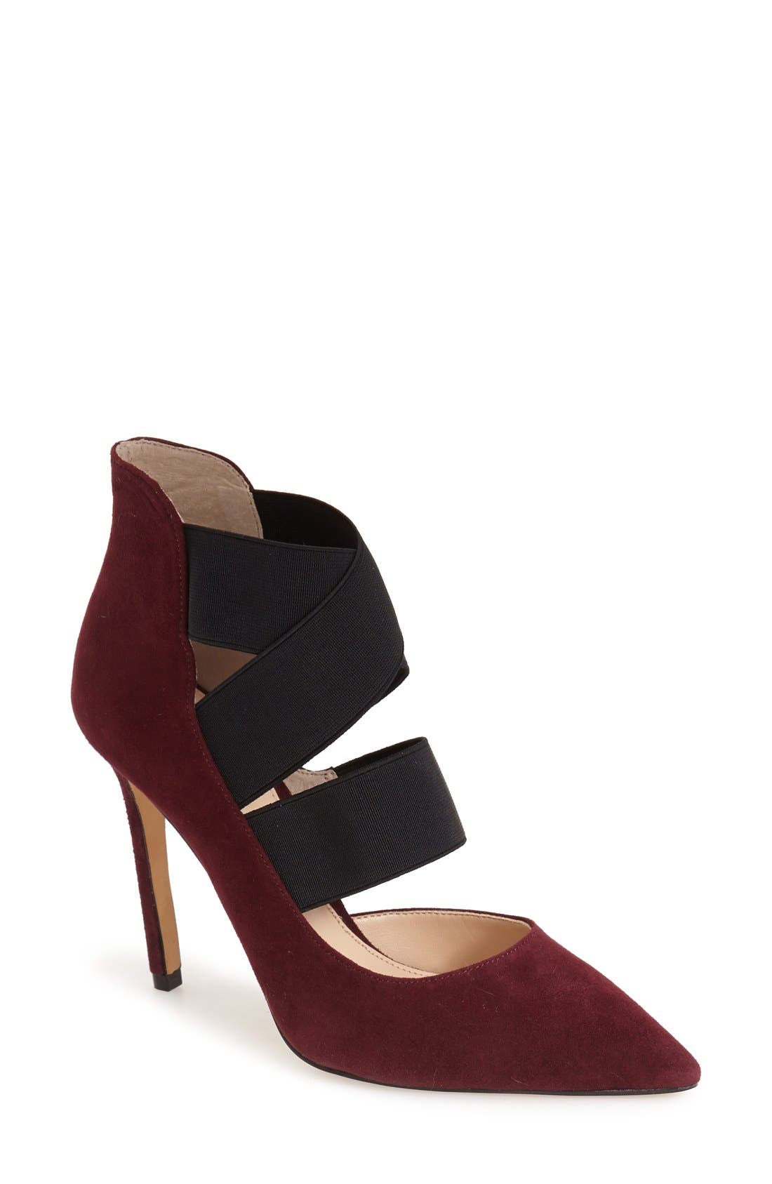 'Nigel' Pointy Toe Pump, Main, color, DEEP SUGAR PLUM SUEDE