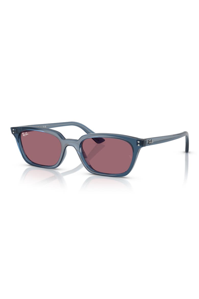 52mm Pillow Sunglasses, Alternate, color, LIGHT BLUE