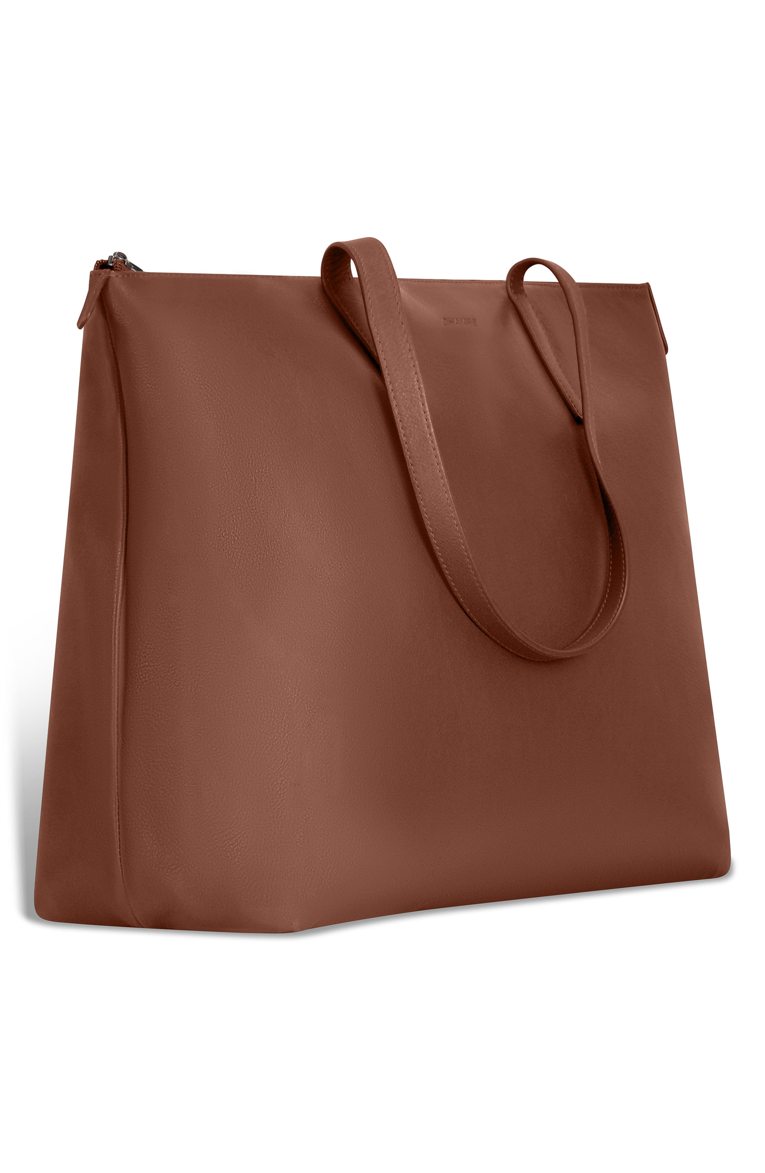 Onyx Leather Business Tote, Alternate, color, BROWN