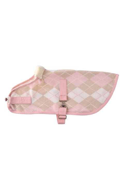 Preston II Argyle Polar Fleece Dog Coat